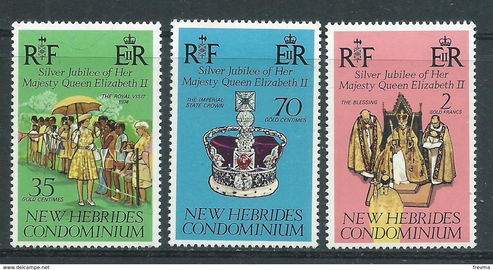 New Hebrides 1977 - YT N° 447-449 Neuf ** - Neufs