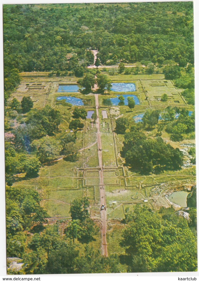 The Pleasure Gardens As Seen From The Summit Of Sigiriya  - Sri Lanka - Sri Lanka (Ceylon)