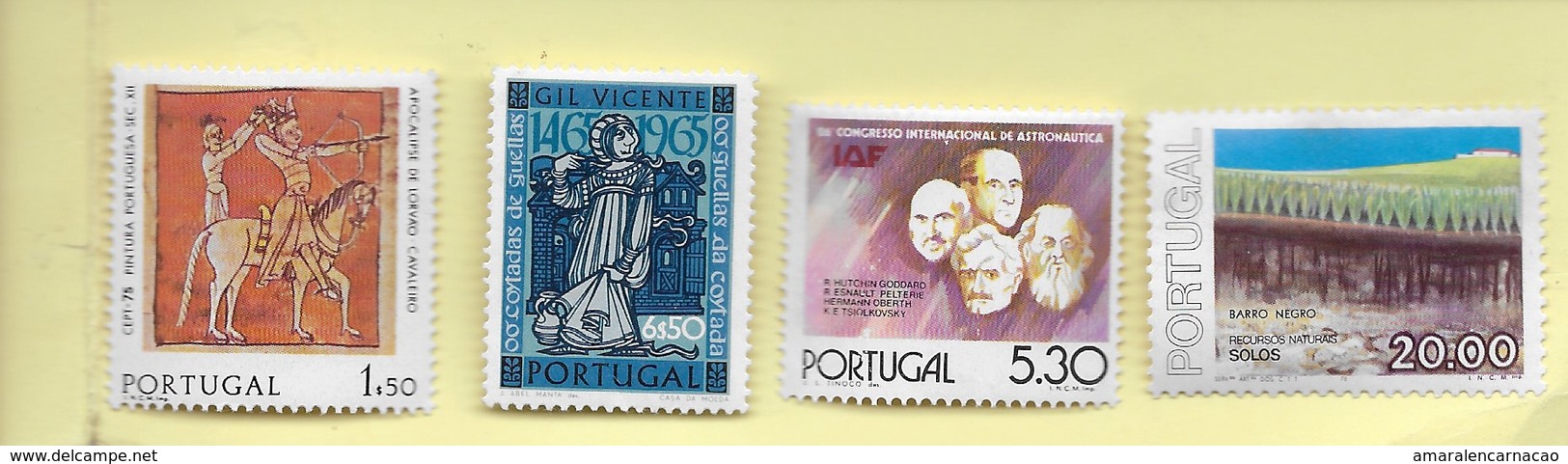 TIMBRES - STAMPS - SELLOS - FRANCOBOLLI - PORTUGAL - 500 ANS NAISSANCE DE GIL VICENTE - TIMBRES NEUFS DIVERS - MNH - Autres & Non Classés