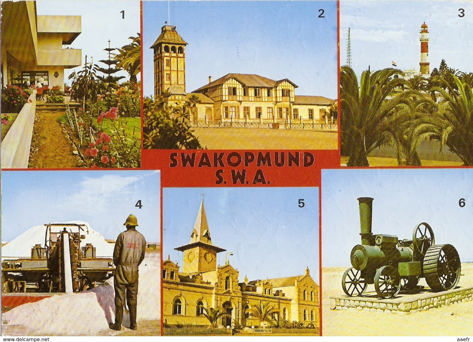 CP Namibie 1982 - Swakopmund, Multi-vues - S.W.A - Namibie