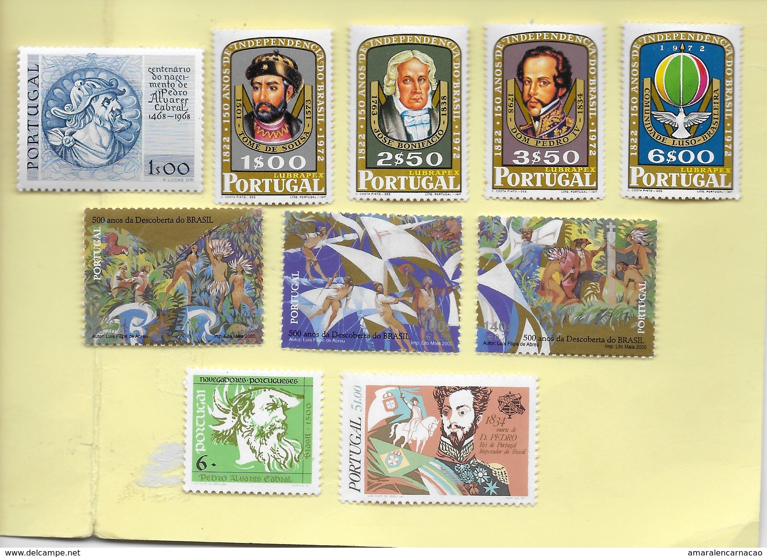 2 SCANNERS - TIMBRES - STAMPS - SELLOS PORTUGAL - LOTE DE TIMBRES DIVERS NEUFS A VOIR - PEDRO ÁLVARES CABRAL ET AUTRES - Autres & Non Classés