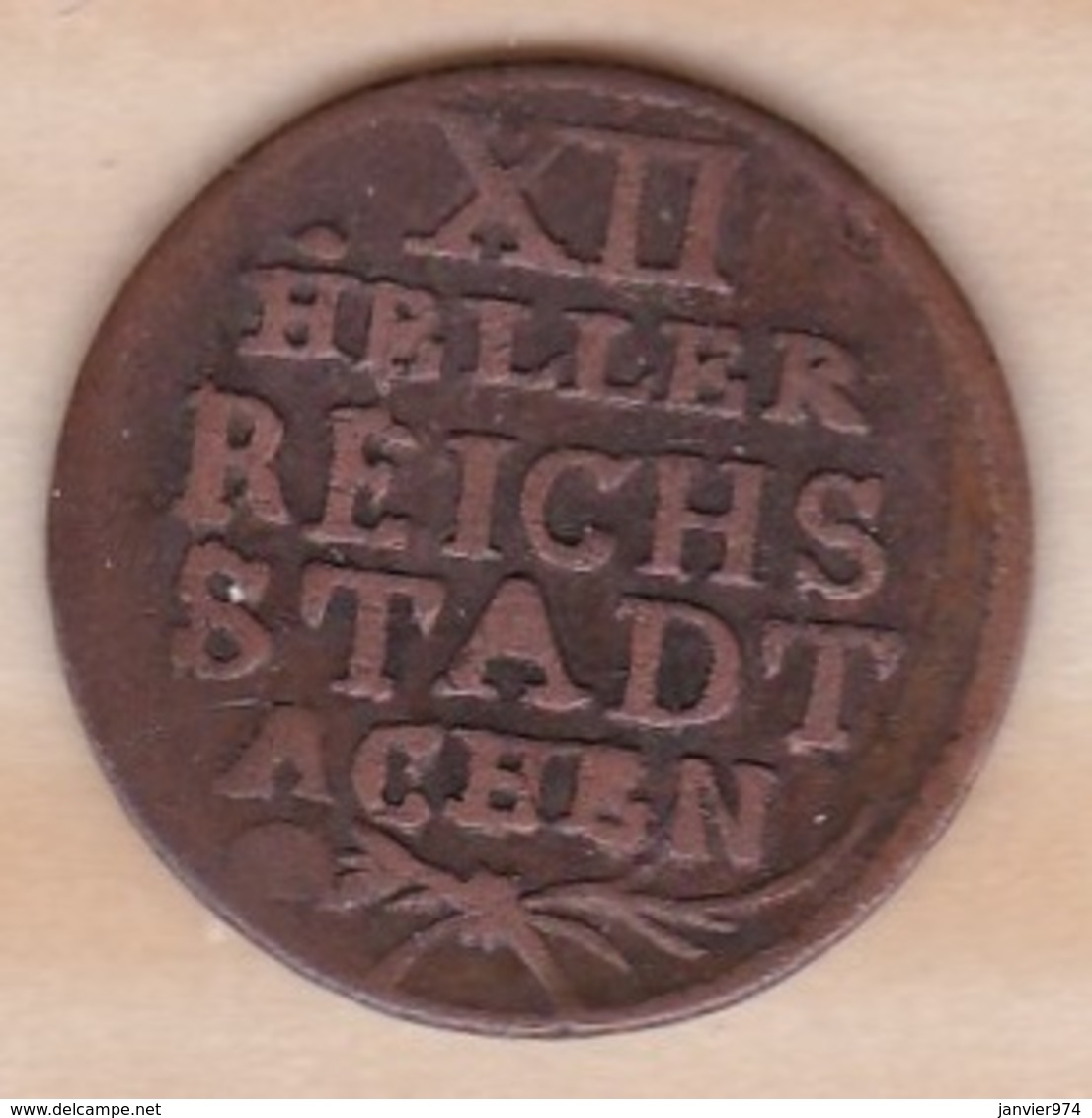 Aachen -  Aix La Chapelle 12 Heller 1791 , KM# 51 - Small Coins & Other Subdivisions