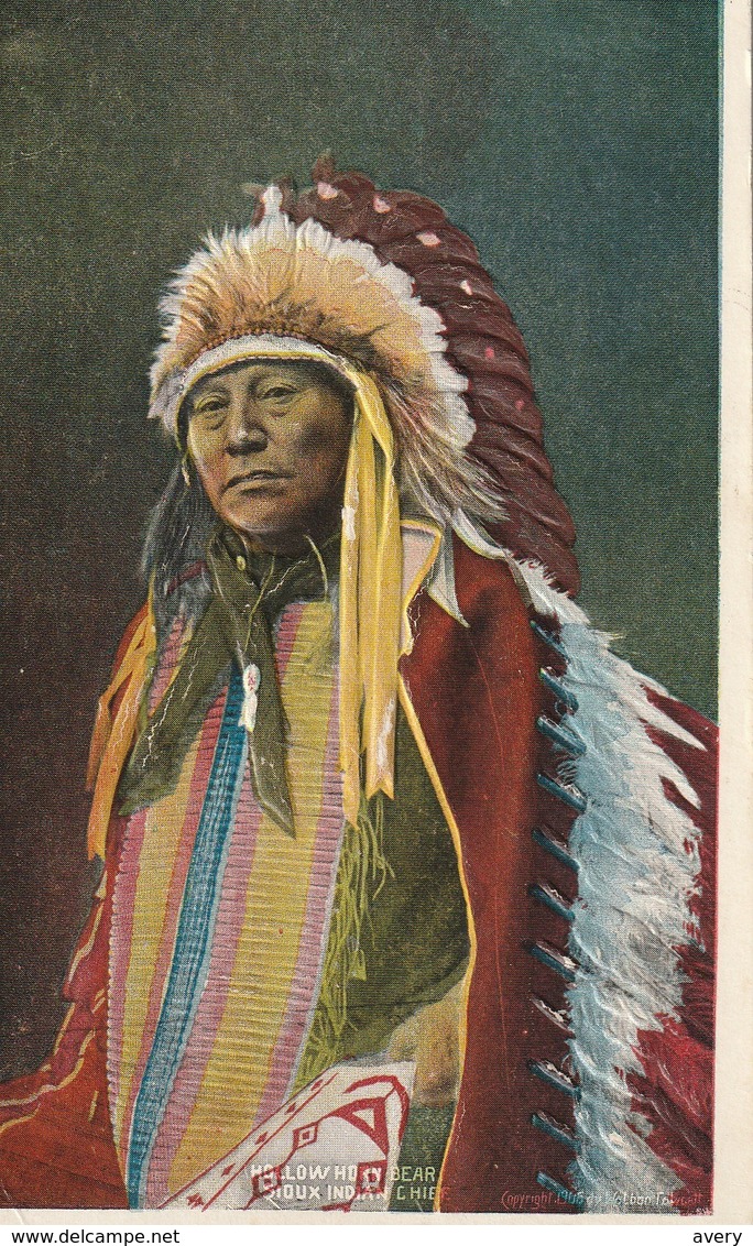 Hollow Horn Bear, Sioux Indian Chief - Native Americans