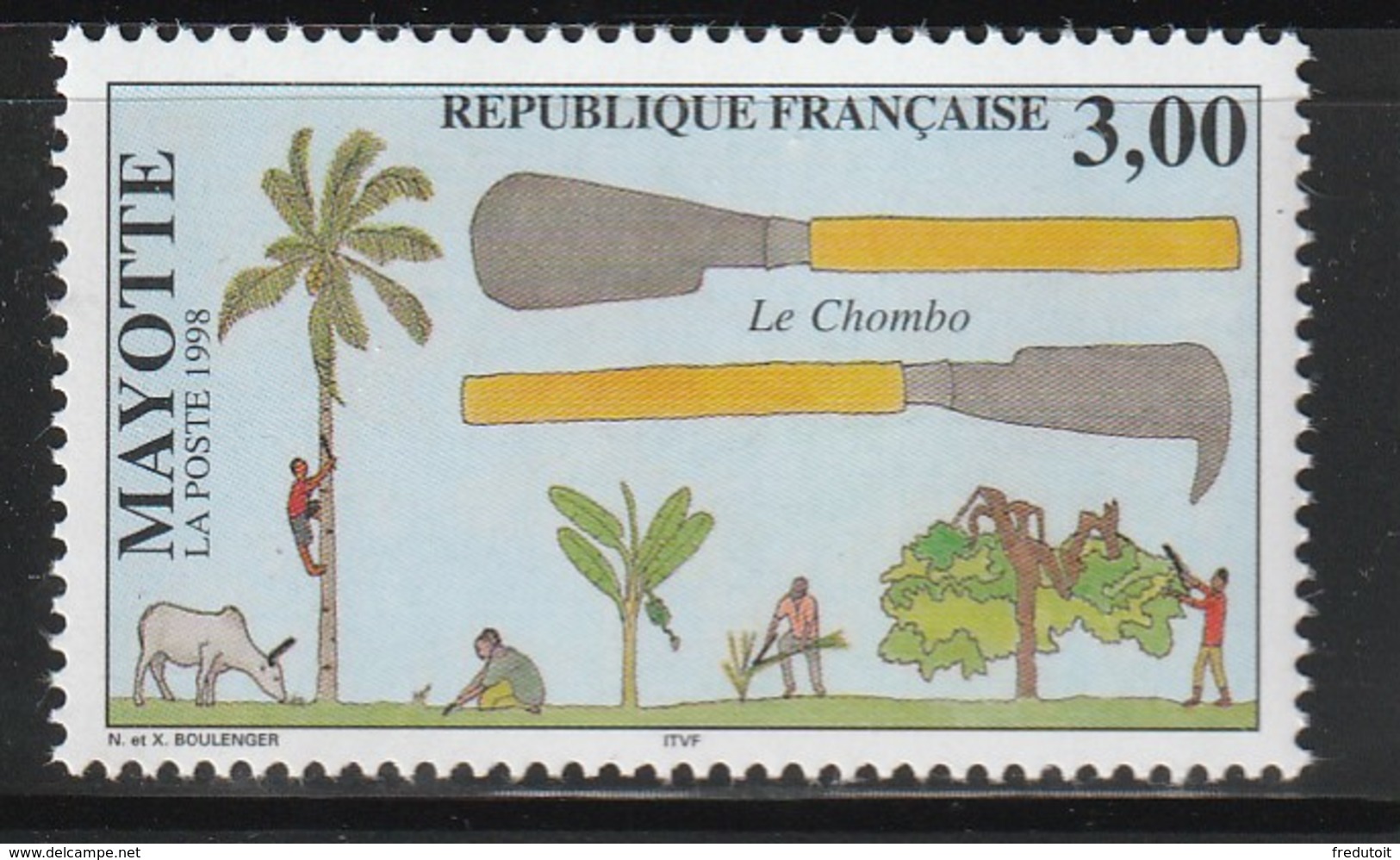 MAYOTTE - N°61 ** (1998) Le Chombo - Neufs