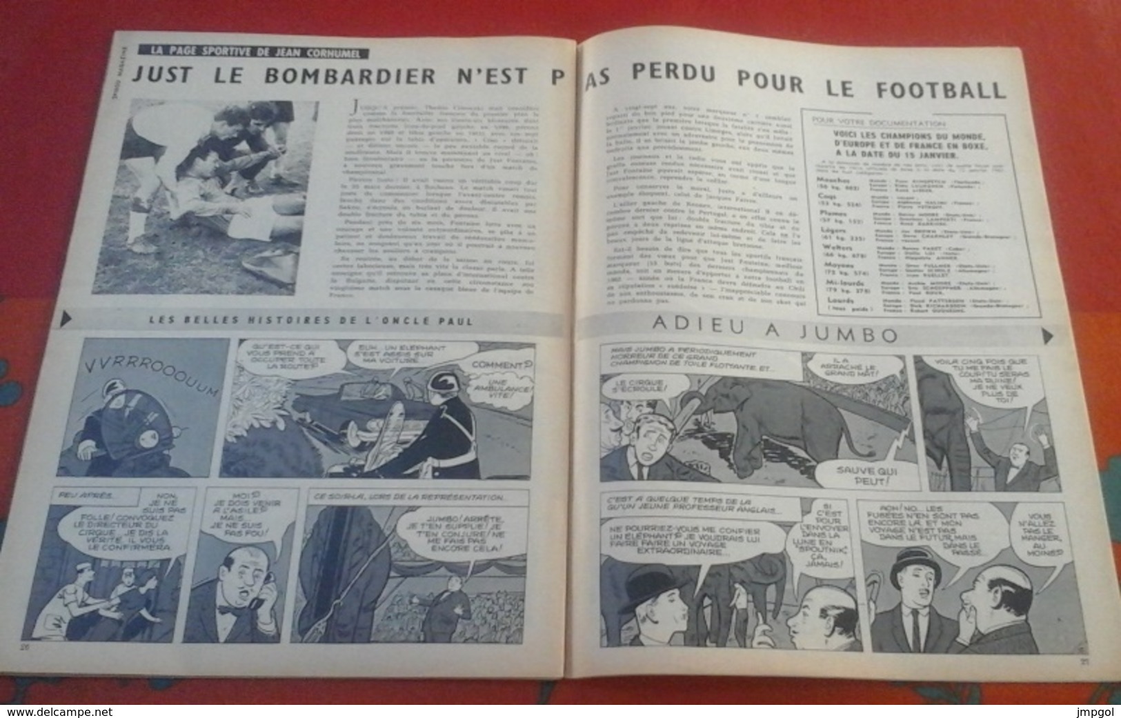 Spirou N° 1189 26 Janvier 1961 Rubrique Starter Victoire Française René Bonnet Dessins Jidéhem - Spirou Magazine