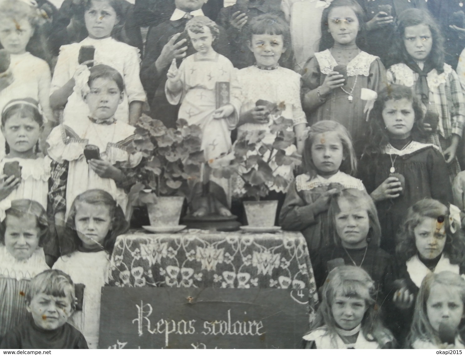 REPAS SCOLAIRE GUERRE 1914 - 1918 ÉCOLES  MONT-SAINT-GUIBERT Mont - Saint - Guibert Brabant Wallon Cartes Postales - Mont-Saint-Guibert