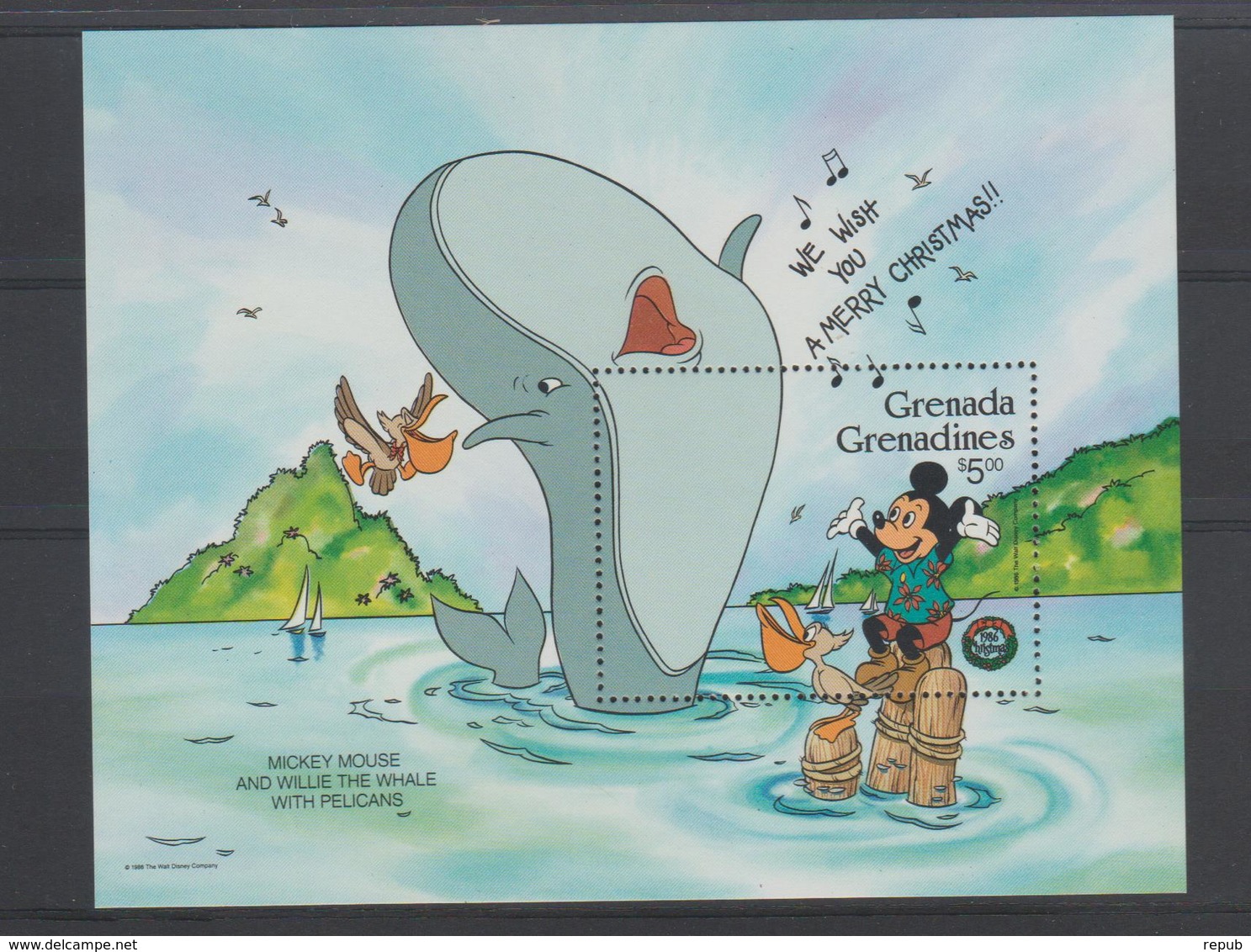 Disney Grenada Grenadines 1986 BF 117 ** MNH - Disney