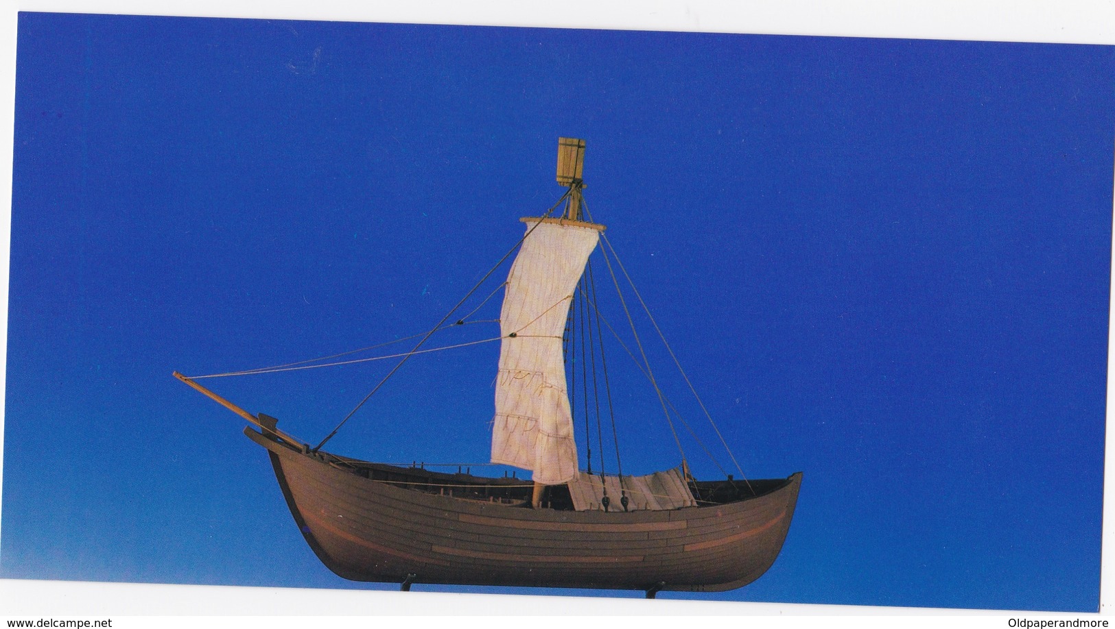 PORTUGAL PANORAMIC POSTCARD - BARCA  - BOAT - SHIP  - MEDICINE ADVERTISING -  11,7 Cm X 22,6 Cm - Segelboote