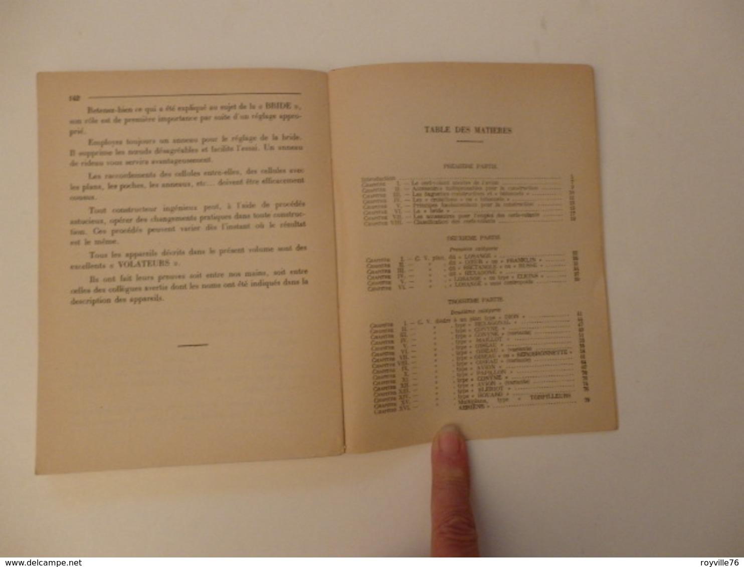 Livre de 144 p. sur les cerfs-volants (45 modèles de construction) de Ch. Lebailly.