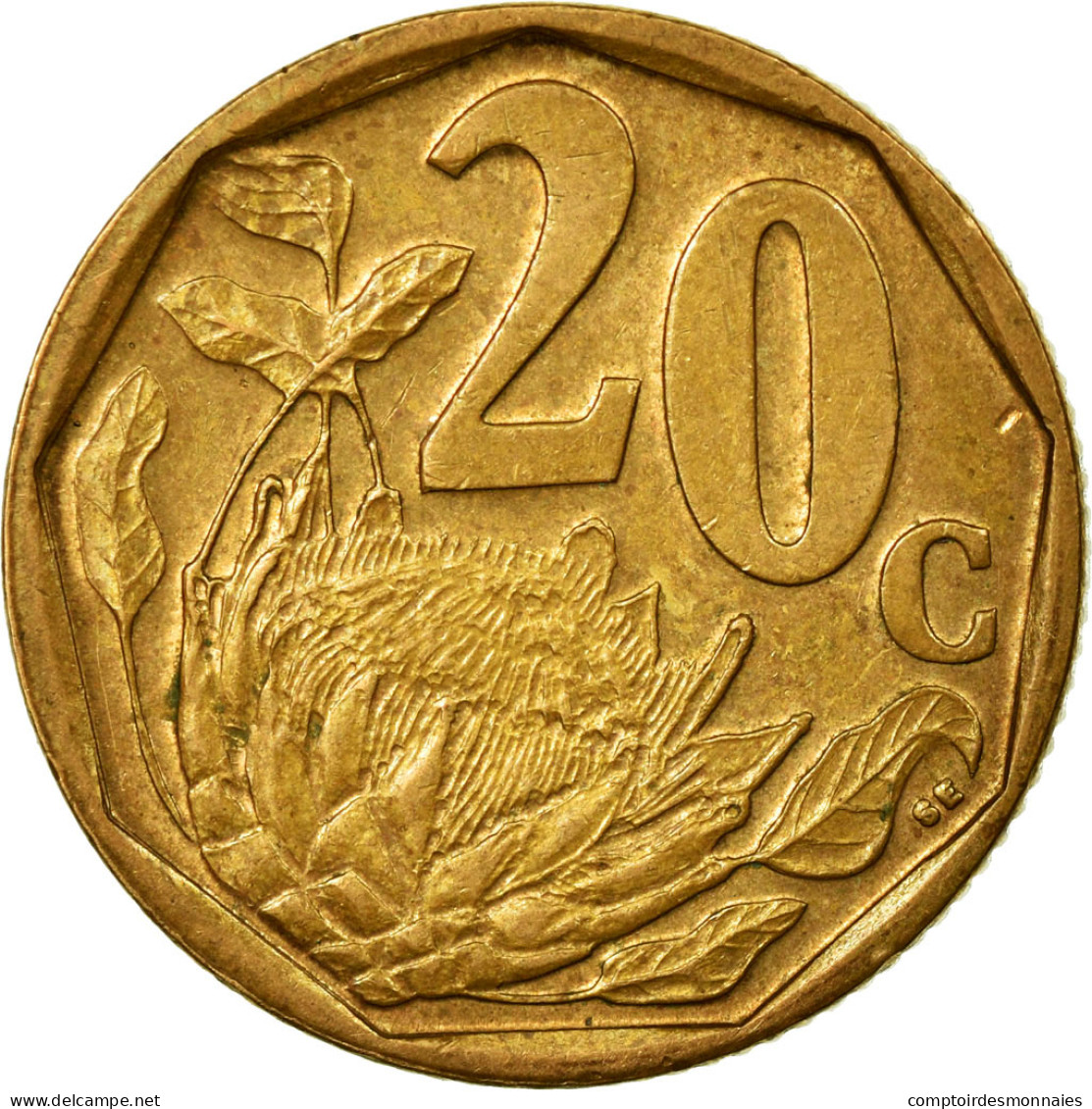 Monnaie, Afrique Du Sud, 20 Cents, 2007, Pretoria, TTB, Bronze Plated Steel - Afrique Du Sud