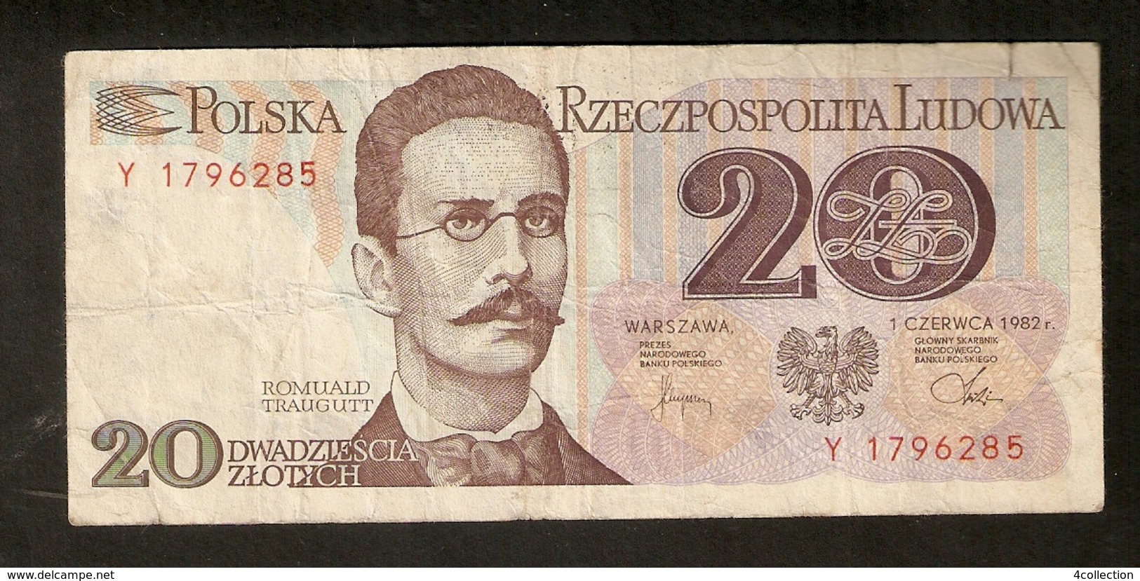 T.  Poland Narodowy Bank Polski 20 Zlotych 1982 Y 1796285 Romuald Traugutt - Poland