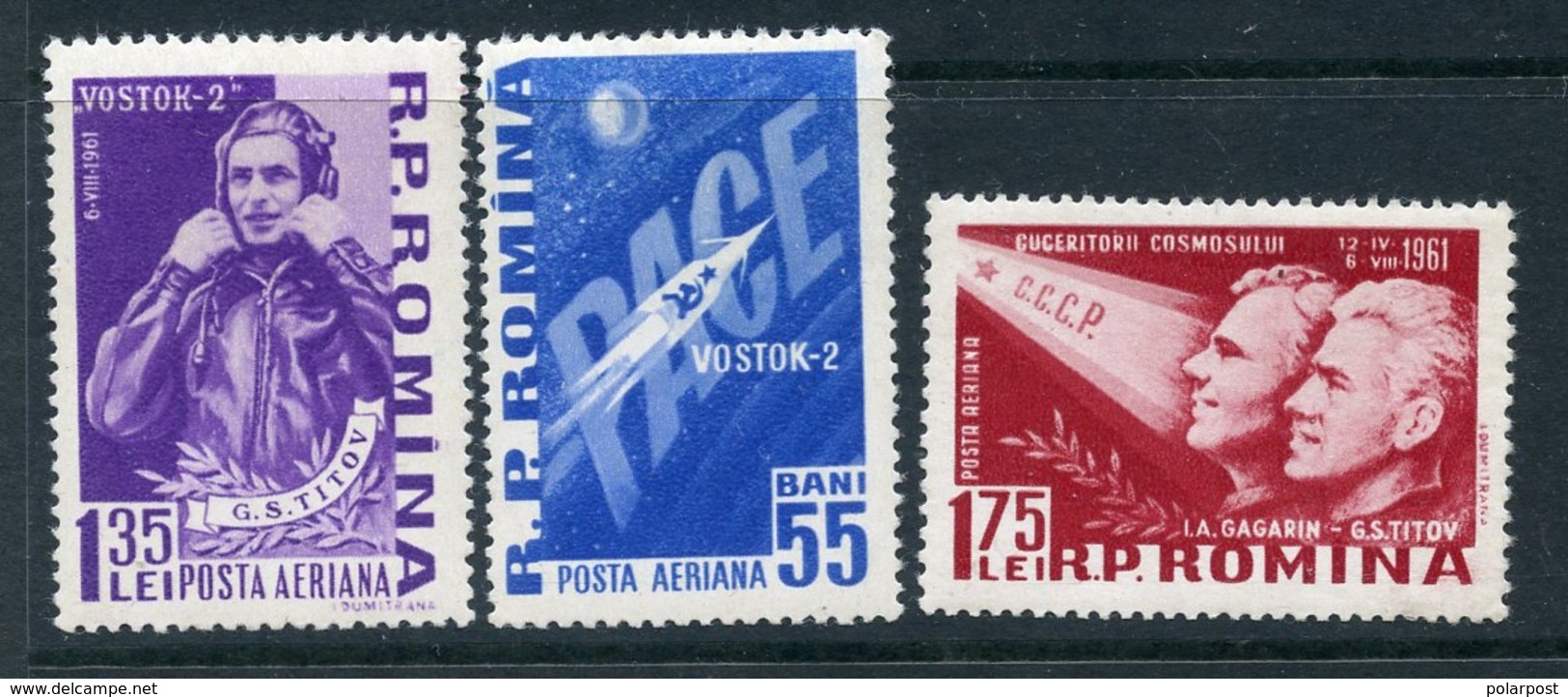 Y85 ROMANIA 1961 1994-1996 German Titov. Flight Of The Spacecraft "VOSTOK-2". Space - Europe