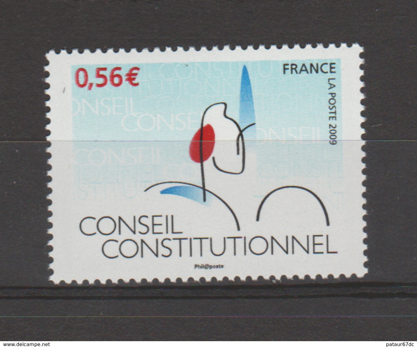 FRANCE / 2009 / Y&T N° 4347 ** : Conseil Constitutionnel Gommé X 1 - Gomme D'origine Intacte - Ungebraucht