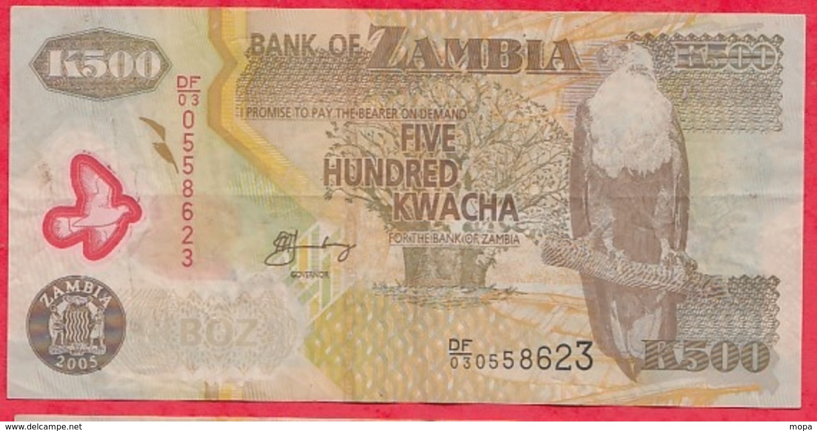 Zambie 500 Kwacha 2005  Dans L '  état - Zambie