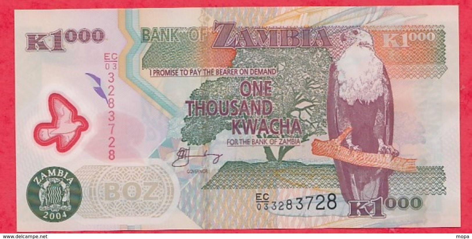Zambie 1000 Kwacha 2004  UNC - Zambie