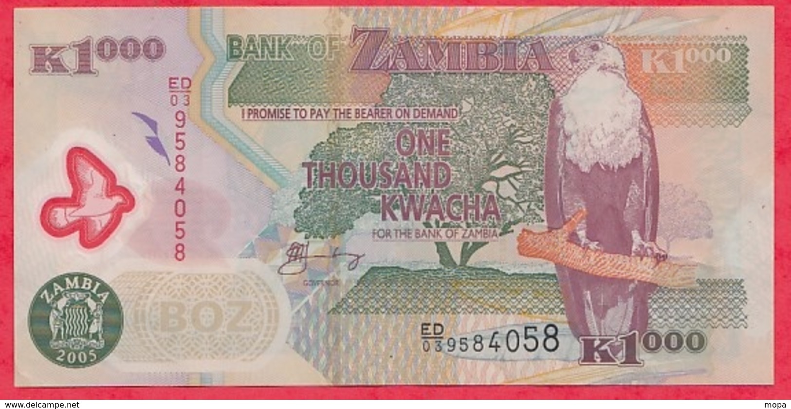 Zambie 1000 Kwacha 2005 Dans L 'état - Zambie