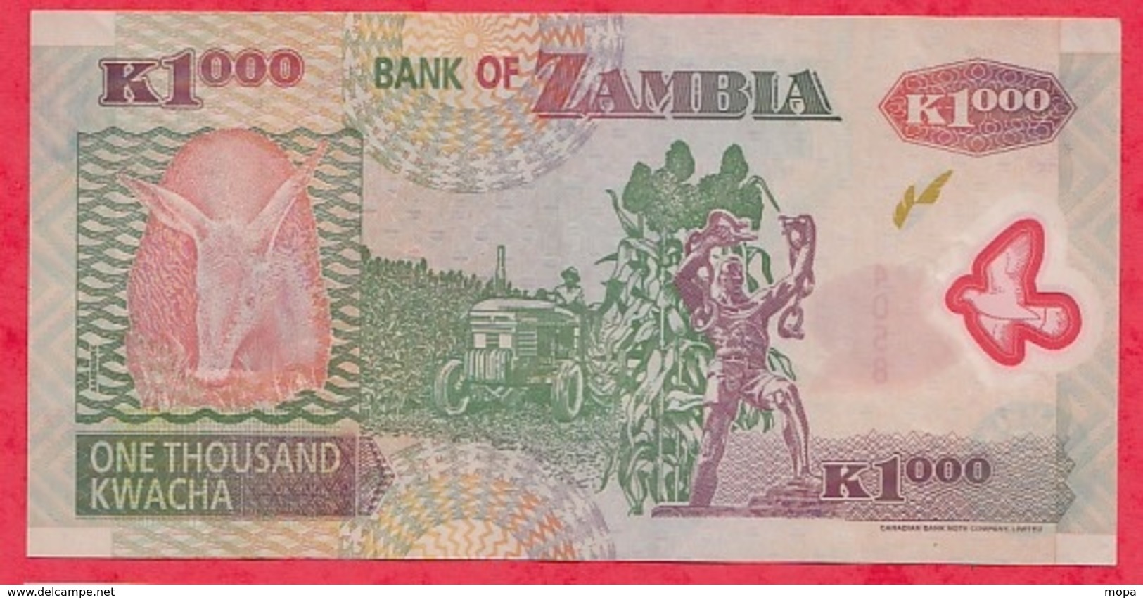 Zambie 1000 Kwacha 2005 Dans L 'état - Zambie