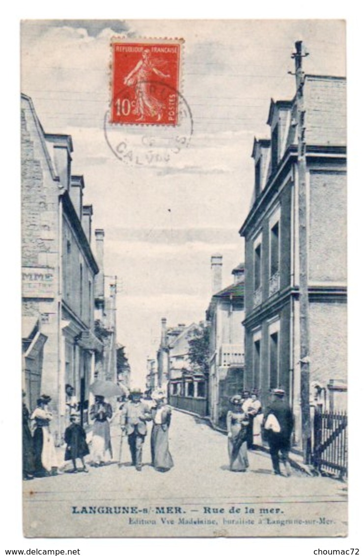 (14) 1184, Langrune Sur Mer, Vve Madelaine, Rue De La Mer - Autres & Non Classés