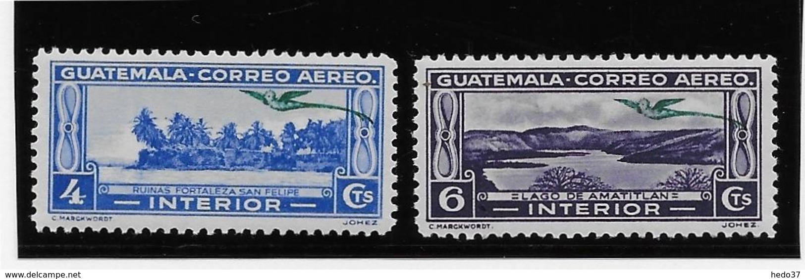 Guatemala Poste Aérienne N°54/55 - Neuf * Avec Charnière - TB - Guatemala