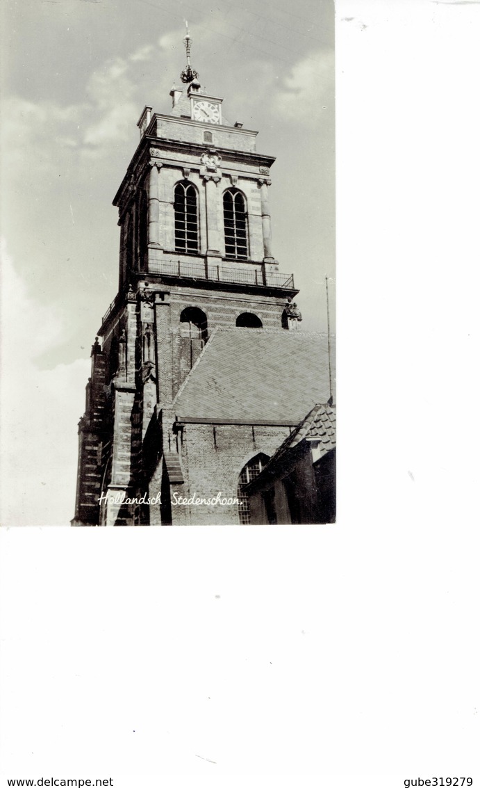 NETHERLANDS  - VINTAGE POSTCARD -SCHOONHOVEN - KERKTOREN -SHINING .- NEW - UITG. SPARO STEDEN 26-- POST5136 - Schoonhoven