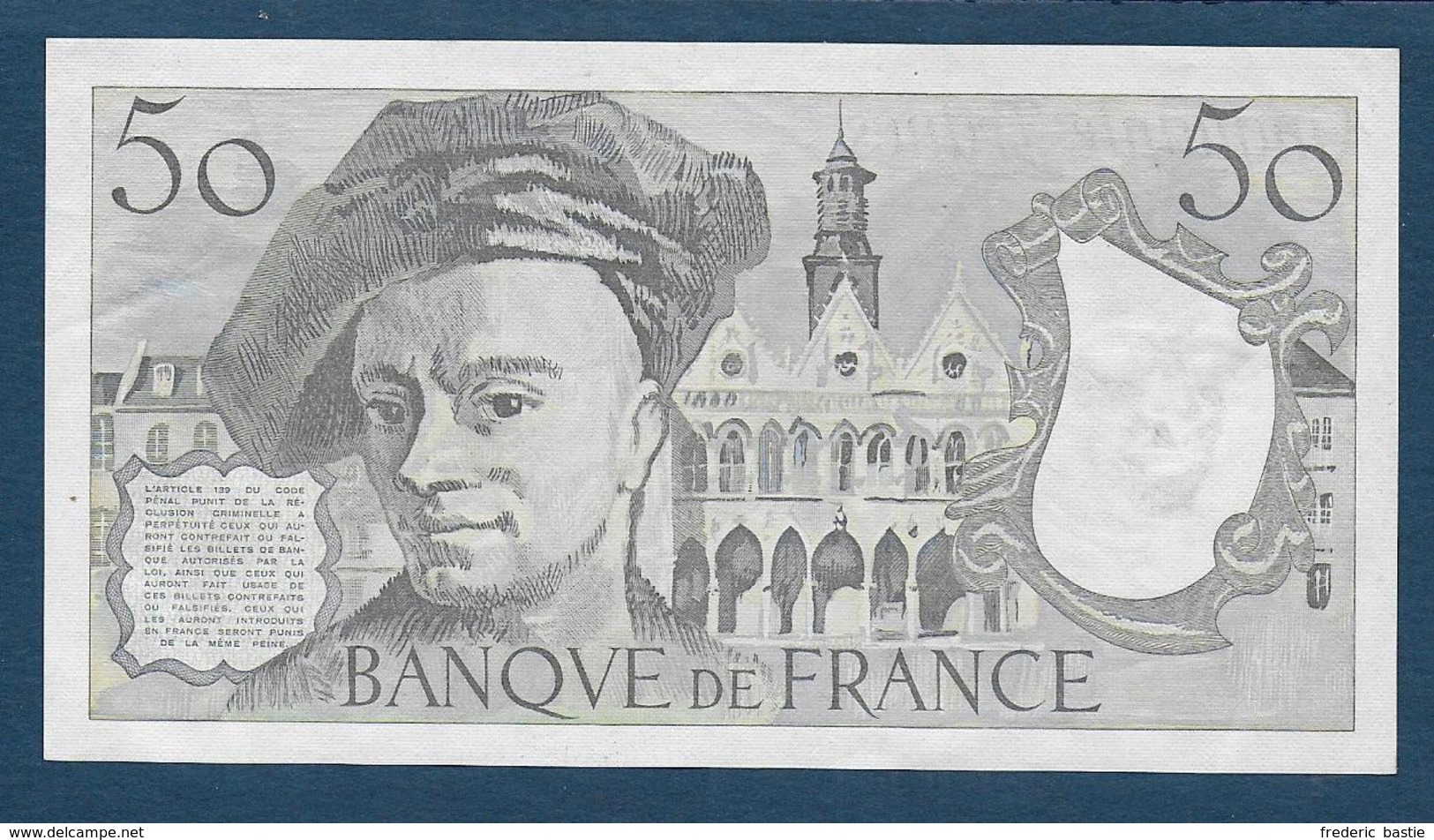 France - Billet De 50 F Quentin De La Tour De 1985 - 50 F 1976-1992 ''Quentin De La Tour''