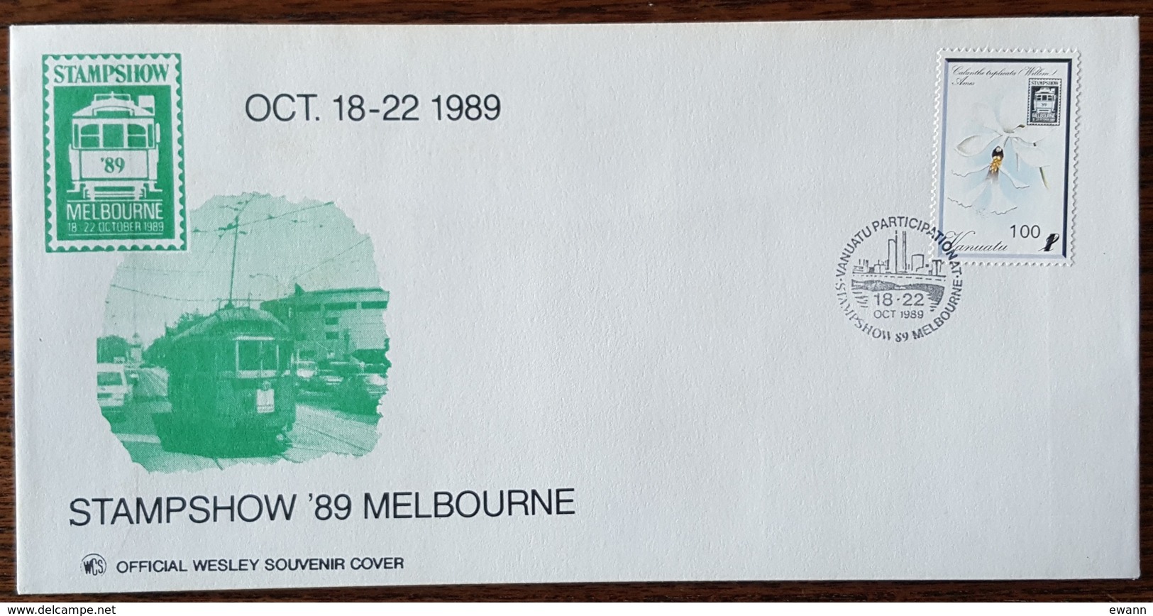 Vanuatu - FDC 1989 - YT N°836 - Melbourne'89 / Expposition Philatélique Nationale - Vanuatu (1980-...)