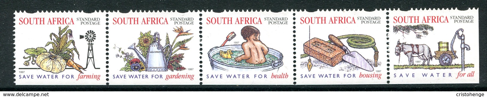 South Africa 1997 National Water Conservation - Elliptical Perf. - Set MNH (SG 951-955) - Unused Stamps