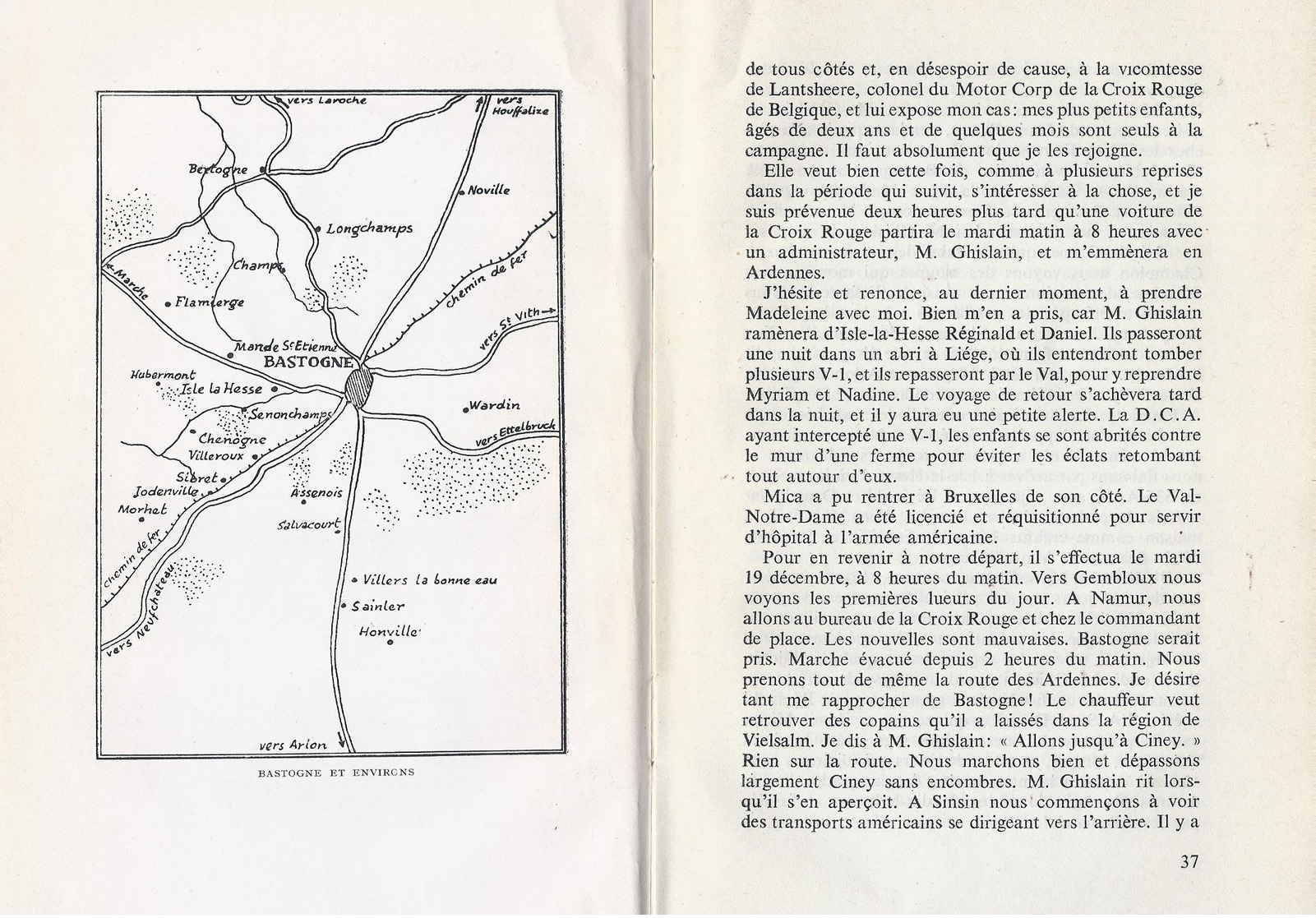 NOËL 1944 A ISLE LA HESSE MALMEDY BARONNE GREINDL RENE + BUCHENWALD 1945 - GUERRE 1939 - 1945 - Guerre 1939-45