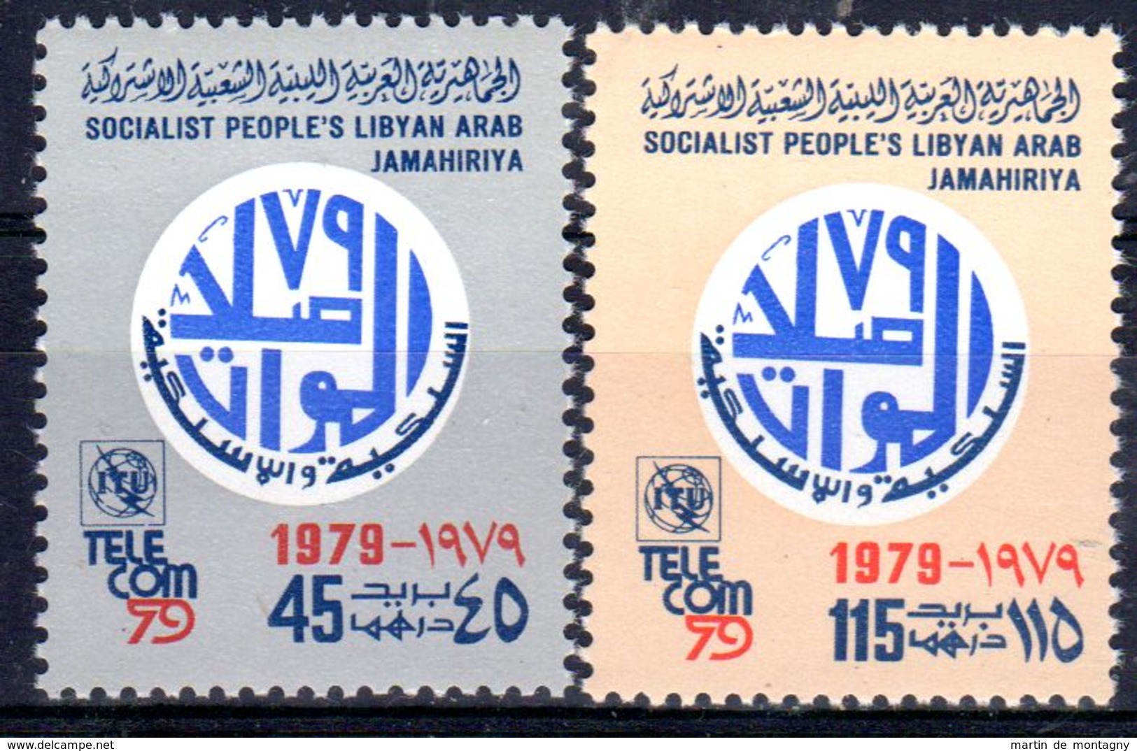 1979;TELECOM '79;  Michel 757 + 758  Neuf **, Lot 50684 - Libye