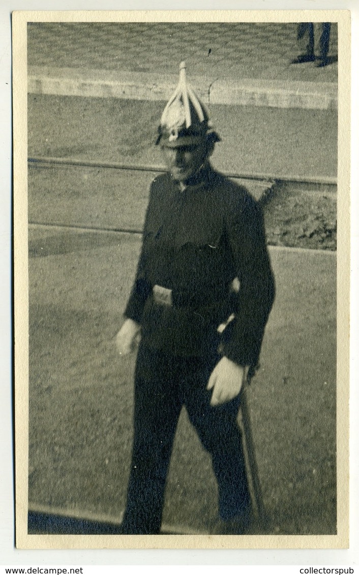 BUDAPEST 1932. Rendőr, Fotós Képeslap  /  1932 Policeman, Photo Vintage Pic. P.card - Altri & Non Classificati