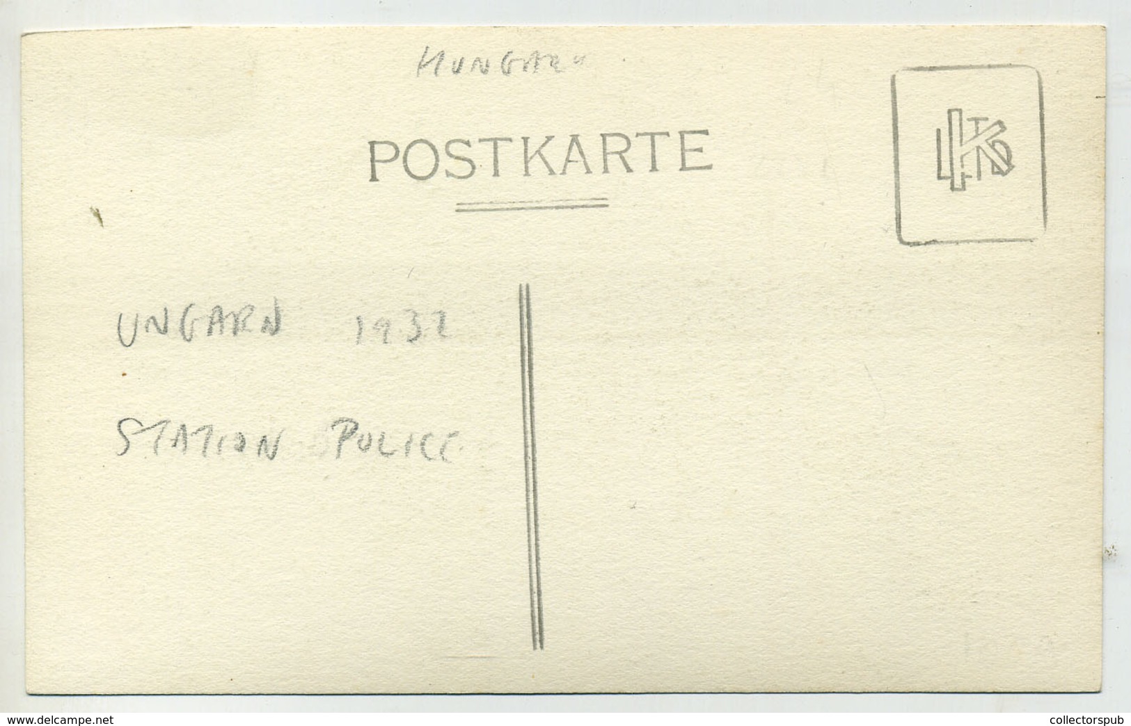 BUDAPEST 1932. Rendőr, Fotós Képeslap  /  1932 Policeman, Photo Vintage Pic. P.card - Other & Unclassified