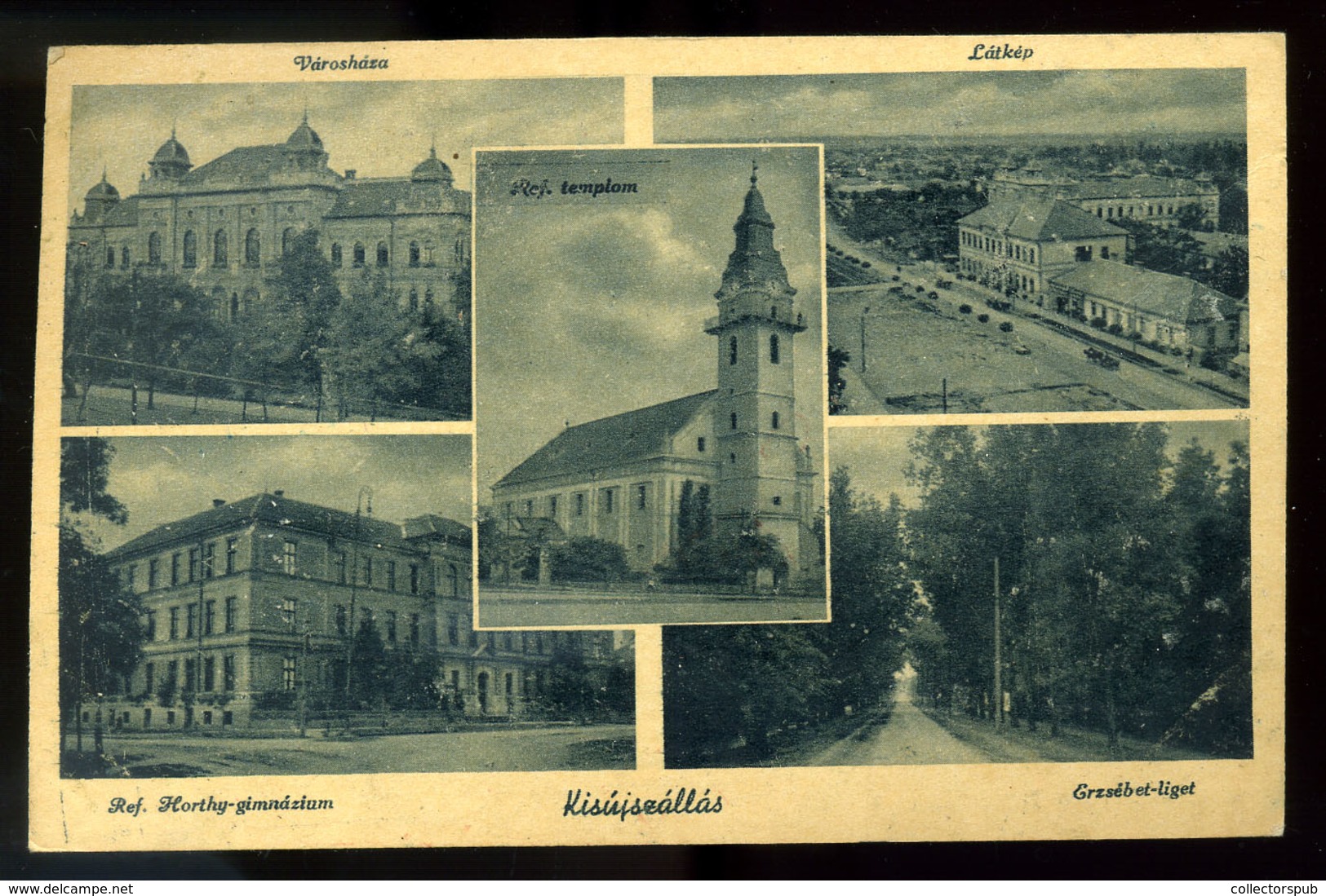 KISÚJSZÁLLÁS 1944. Képeslap Tábori Postával, "Tilos!Vissza!" Bélyegzéssel  /  1944 WW2 Retour P.card Via FPO "Forbidde - Cartas & Documentos