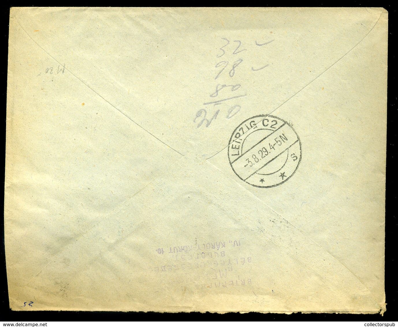BUDAPEST 1929. Dekoratív Expressz Légi Levél Lipcsébe Küldve - Covers & Documents
