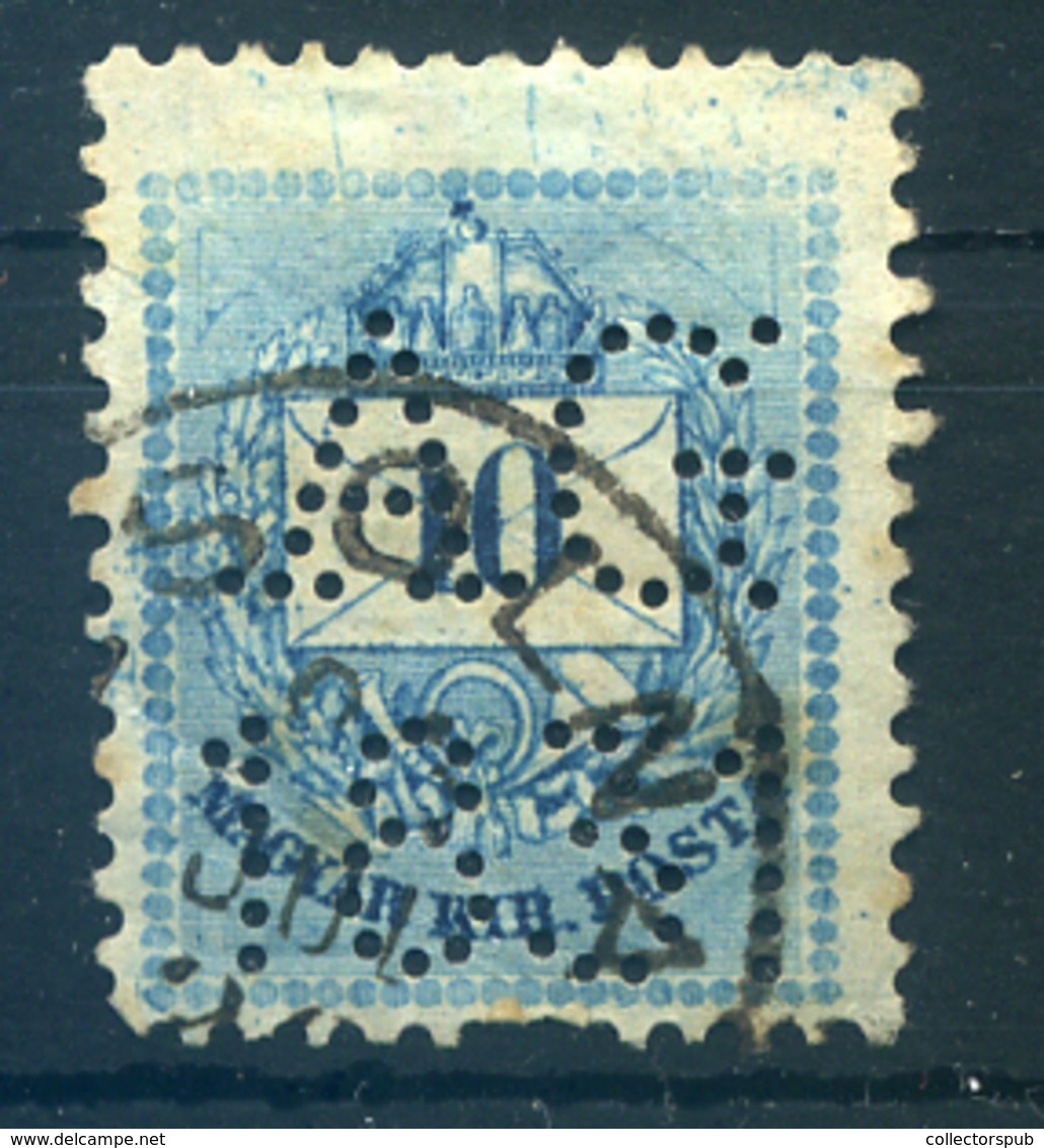 ZSOLNA 10Kr Szép Bélyegzés, Céglyukasztás - Used Stamps