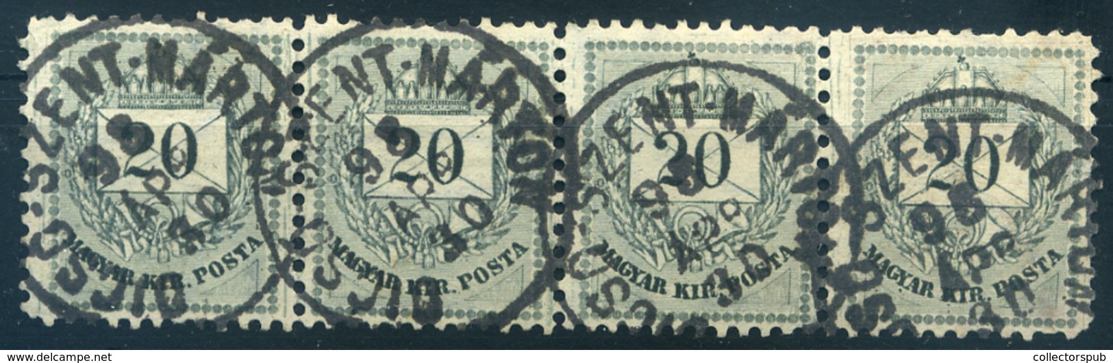 DICSŐSZENTMÁRTON 4*20Kr Csík Szép Bélyegzéssel - Used Stamps