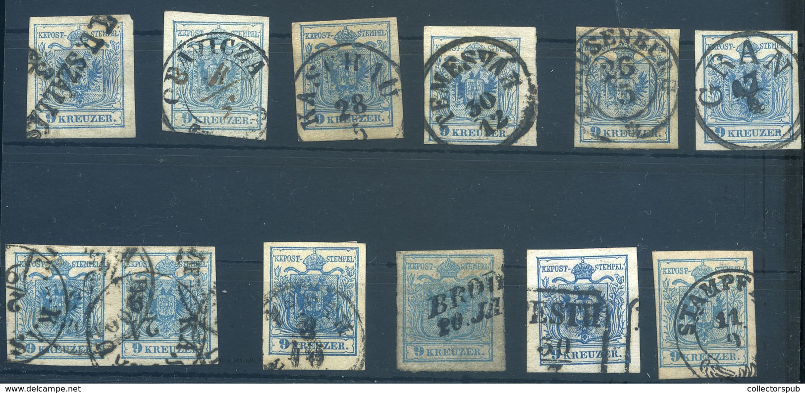 1850 9Kr  Szép Kis Tétel - Used Stamps