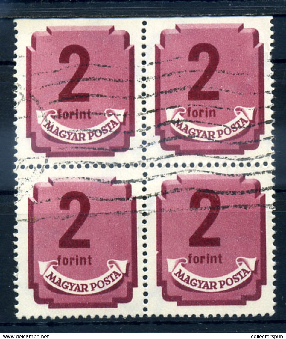 1950 Forint-fillér Portó (II.) 2Ft 4-es Tömb , "forin" Szedéshibával! - Covers & Documents