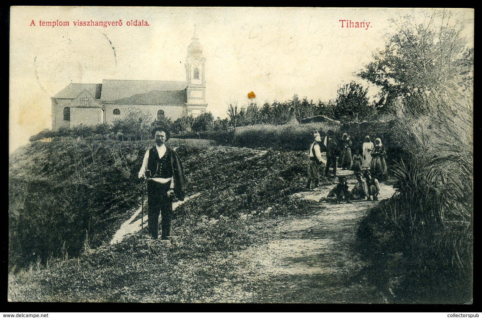 TIHANY 1910. Régi Képeslap  /  1910 Vintage Pic. P.card - Hungary