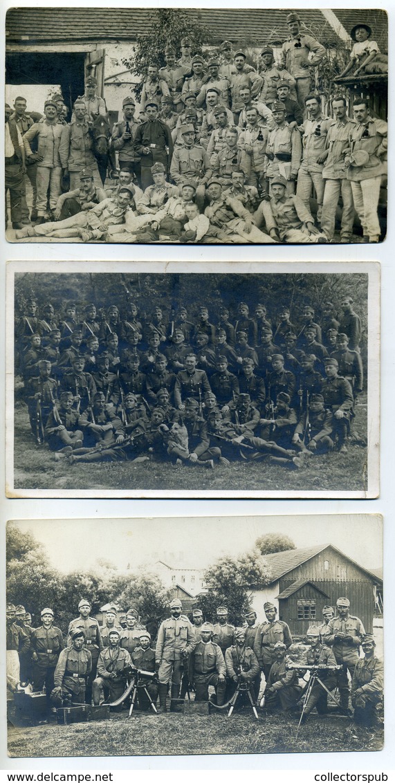 I.VH Katonák, 9db Fotós Képeslap  /  WW I. Soldiers 9 Photo Vintage Pic. P.card - Hungary