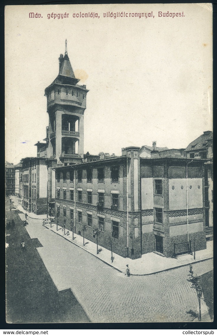 BUDAPEST 1910. Cca. Ganz Máv Gépgyár Koloniája , Régi Képeslap  /  Ca 1910 Ganz Hun.Nat.Rail Machine Shop Colony, Vintag - Hungary