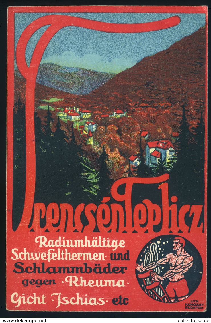 TRENCSÉNTEPLIC 1915. Régi Képeslap  /  TRENCSÉNTEPLIC 1915 Vintage Pic. P.card - Hungary