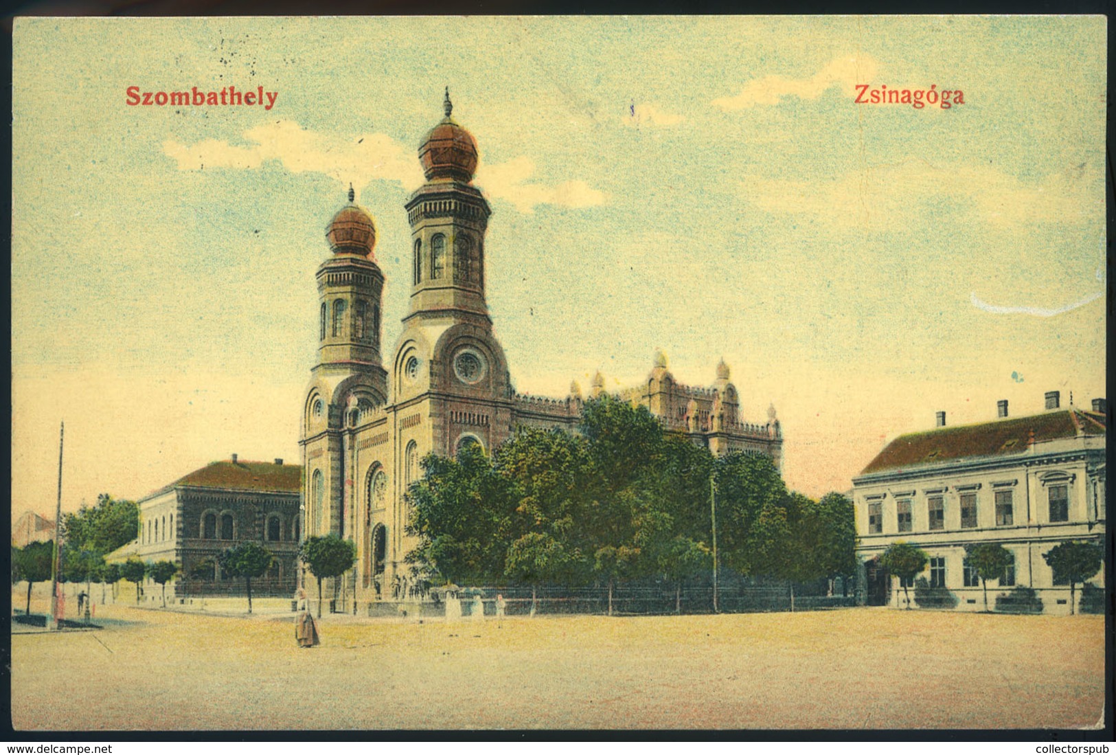 SZOMBATHELY 1910. Zsinagóga,  Régi Képeslap  /  SZOMBATHELY 1910 Synagogue, Vintage Pic. P.card - Religione & Esoterismo