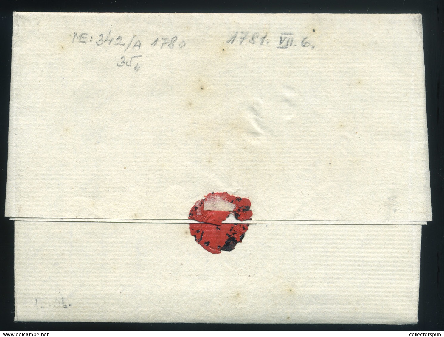 ESZÉK 1781. CROATIA HUNGARY 1781 Unpaid Letter Cont. "von Esseg" To Pest, - ...-1850 Prefilatelía