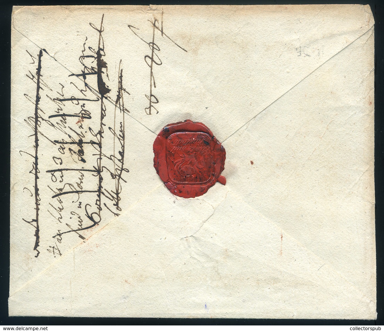ROZSNYÓ / ROSENAU  1826. Cca. Portós Levél, Piros Bélyegzéssel Pozsonyba Küldve (G:600) Szép!  /  Ca 1826 Unpaid Letter  - ...-1867 Vorphilatelie