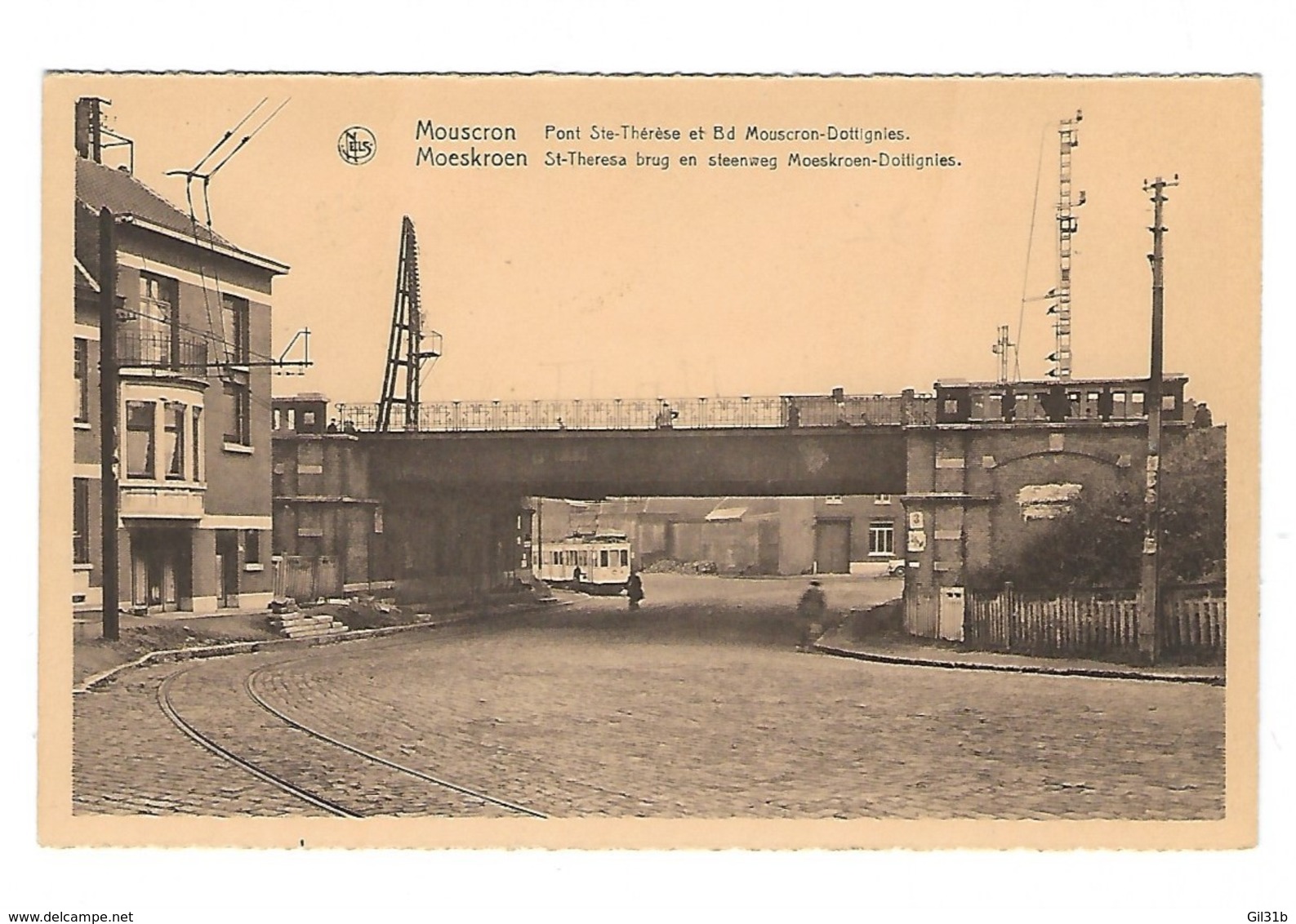 Mouscron Pont Ste Thérèse Et Bd Mouscron-Dottignies .Moeskroen St-Thérèse Brug. - Mouscron - Moeskroen