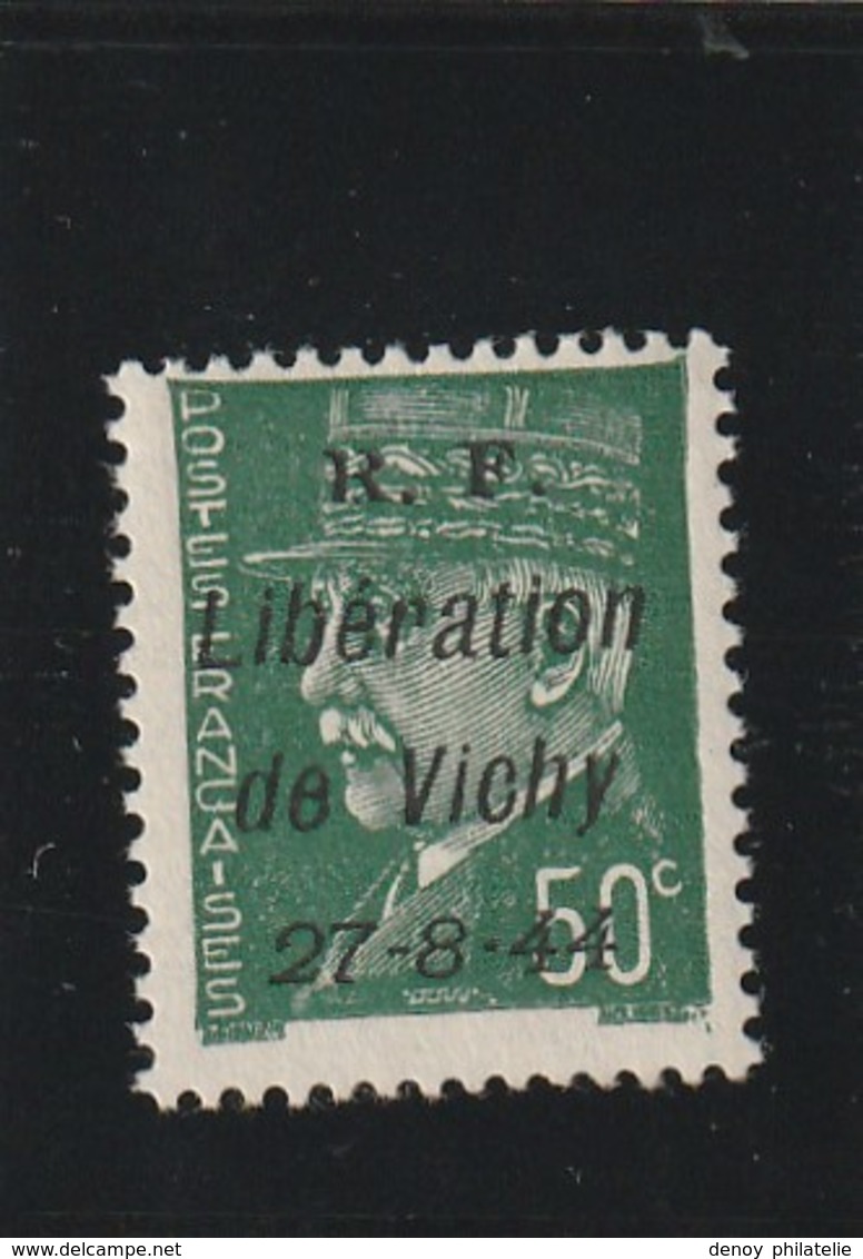 France Libération De Vichy N° 4 Sans Charniére Signé Mayer RRR - Liberazione