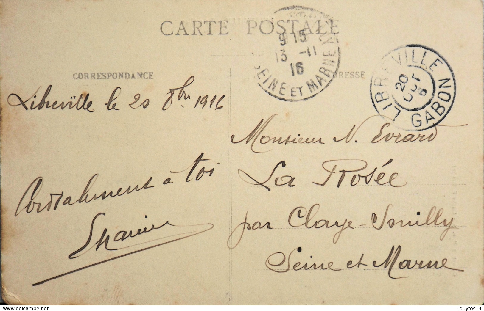 CPA - Afrique > Gabon - LIBREVILLE - La Milice - Daté 1916 - TB. état - Gabon