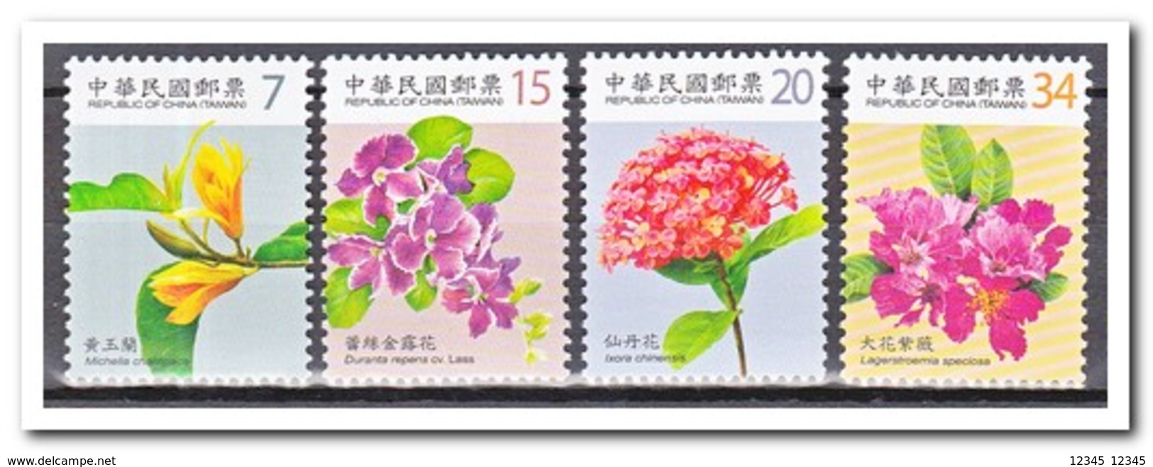 Taiwan 2010, Postfris MNH, Flowers - Ongebruikt