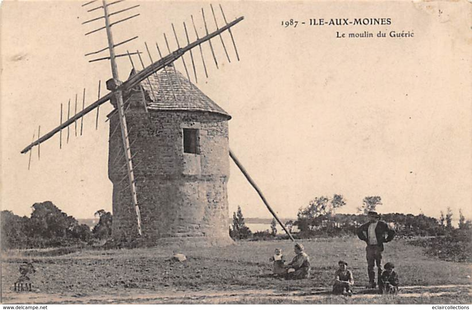 Ile Aux Moines     56        Le Moulin De Guéric       (voir Scan) - Ile Aux Moines