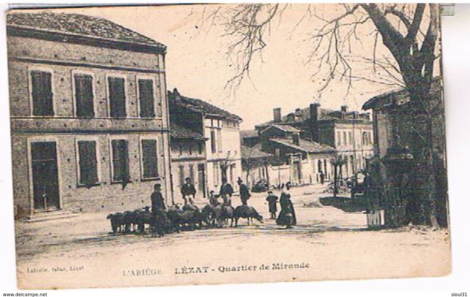 09 LEZAT  QUARTIER  DE  MIRANDE   TBE      AR486 - Lezat Sur Leze